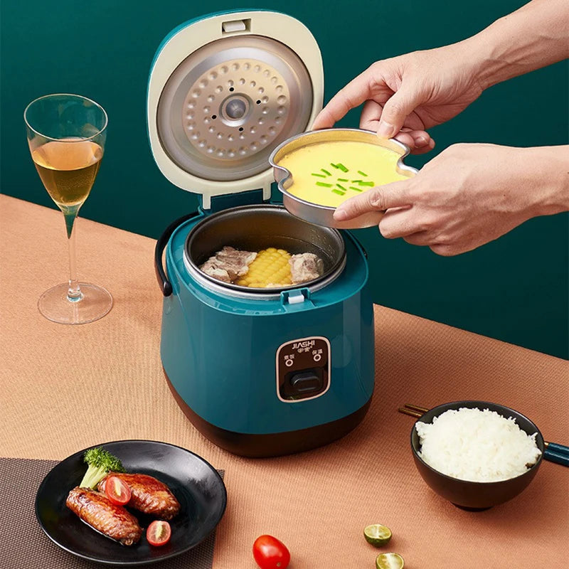 Mini Rice Cooker Multi-function Single Electric Rice Cooker Non-Stick Household Small Cooking Machine Make Porridge Soup EU Plug