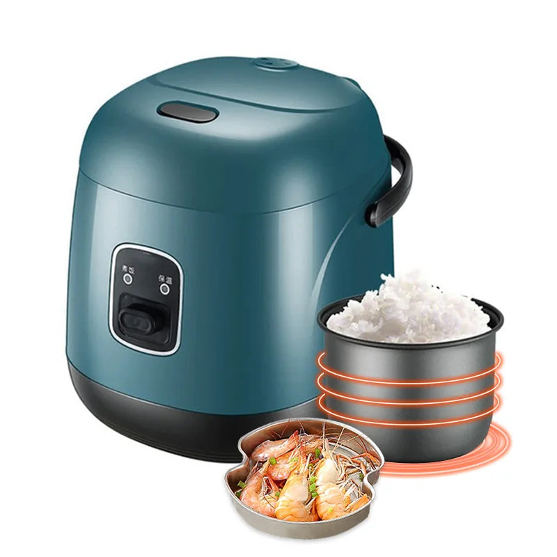 Mini Rice Cooker Multi-function Single Electric Rice Cooker Non-Stick Household Small Cooking Machine Make Porridge Soup EU Plug