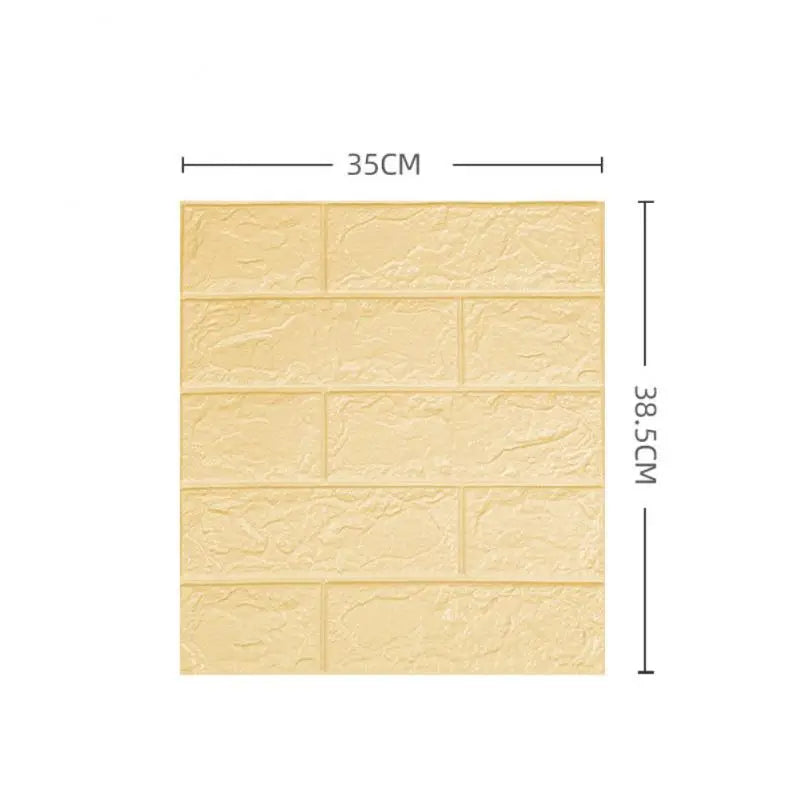 3D Wall Stickers Self Adhesive Foam Brick Room Decor DIY 3D Wallpaper Wall Decor Living Wall Sticker For Kids Bedroom Supplies