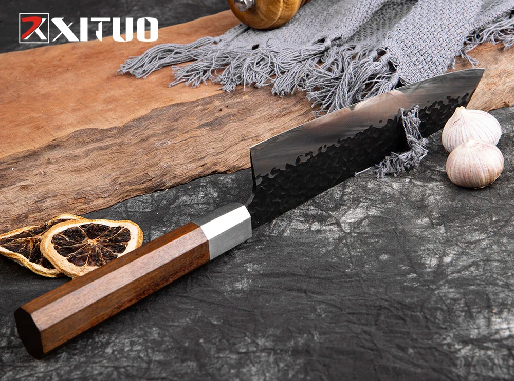 XITUO 8 Inch Kiritsuke Knife Octagon Handle Japanese Gyuto Knives Kitchen Chef pro Sharp Blade Salmon Tool New Gift