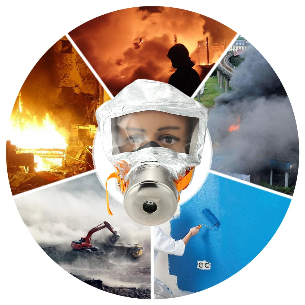 NEW Fire Emergency Escape Safety Mask 30 Minutes Protective Anti-smoking Fire Respirator Dust Carbon Respirator Mask Home Work