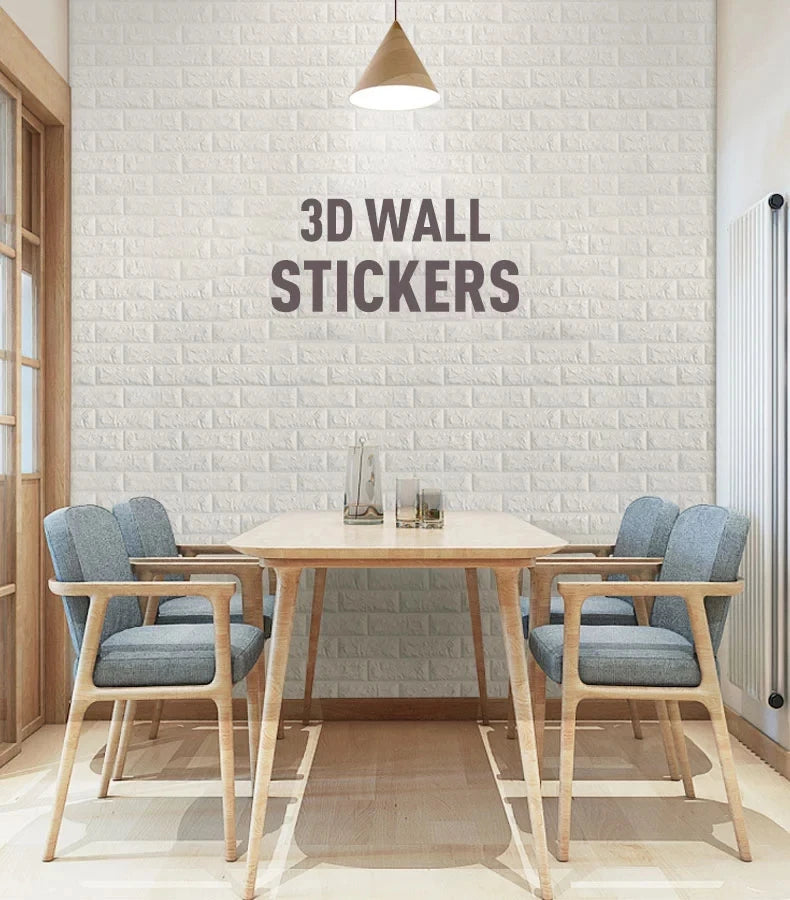 12pcs 3D Rose Pattern Wall Sticker Wall Panel Ceiling Self-adhesive Moisture-proof 3D Foam Wallpaper Bedroom Living Room Decor