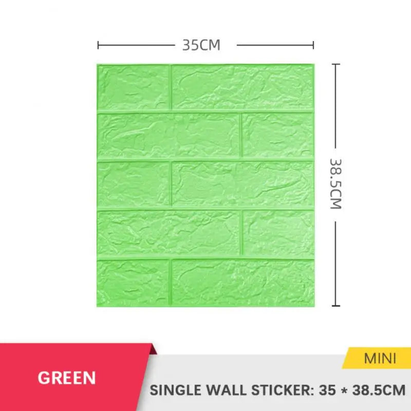 3D Wall Stickers Self Adhesive Foam Brick Room Decor DIY 3D Wallpaper Wall Decor Living Wall Sticker For Kids Bedroom Supplies