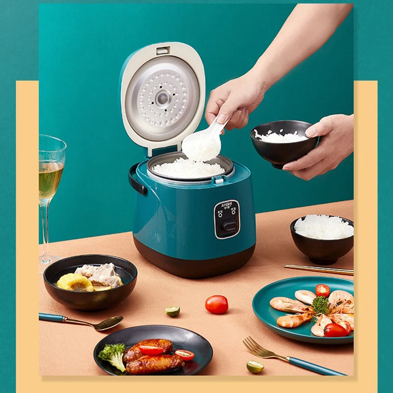 Mini Rice Cooker Multi-function Single Electric Rice Cooker Non-Stick Household Small Cooking Machine Make Porridge Soup EU Plug