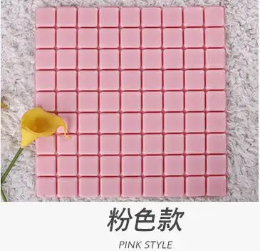 3D Mosaic Sticker  brick wall stick adhesive embossed elastic foam Waterproof wallpaper