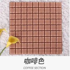 3D Mosaic Sticker  brick wall stick adhesive embossed elastic foam Waterproof wallpaper