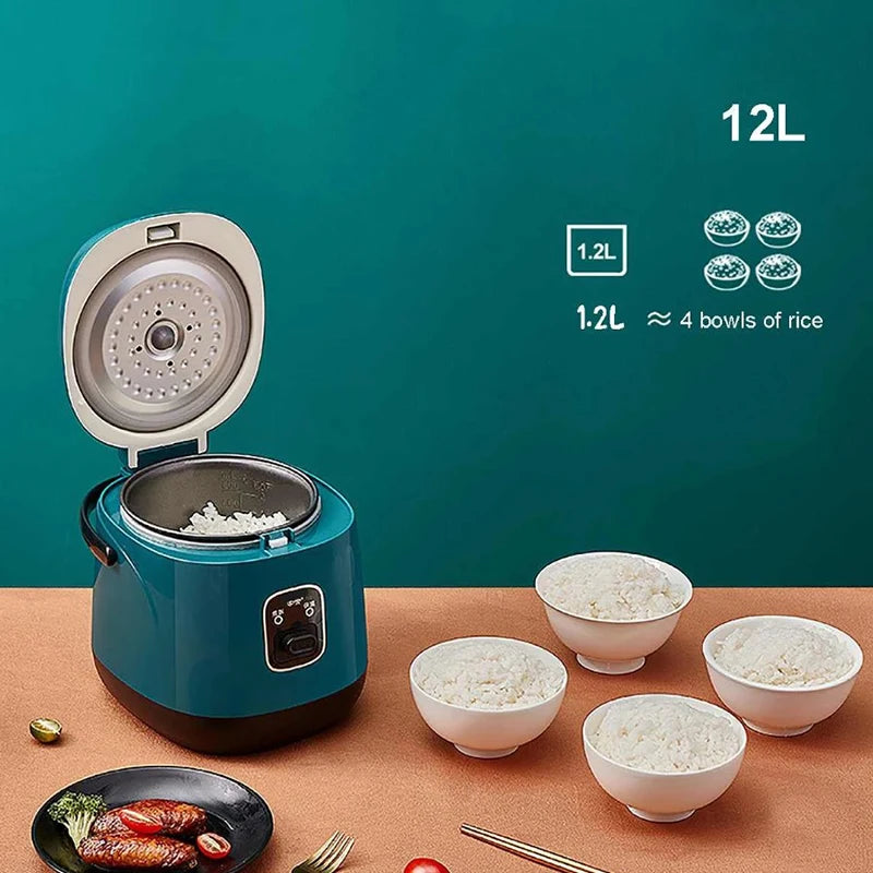 Mini Rice Cooker Multi-function Single Electric Rice Cooker Non-Stick Household Small Cooking Machine Make Porridge Soup EU Plug