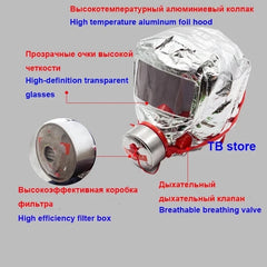 NEW Fire Emergency Escape Safety Mask 30 Minutes Protective Anti-smoking Fire Respirator Dust Carbon Respirator Mask Home Work