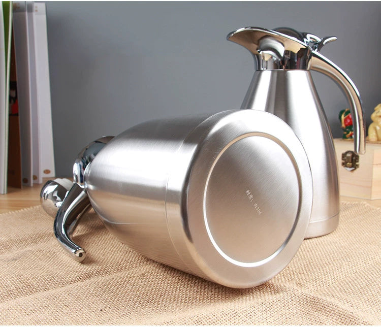 Stainless Steel 304 Thermos Vacuum Flask Household Thermos Warm the Bottle of Jug Commercial European-Style Large Capacity