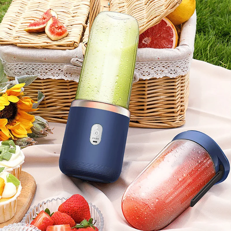 Portable Fruit Juice Blenders Summer Personal Electric Mini Bottle Home USB 6 Blades Juicer Cup Machine For Kitchen