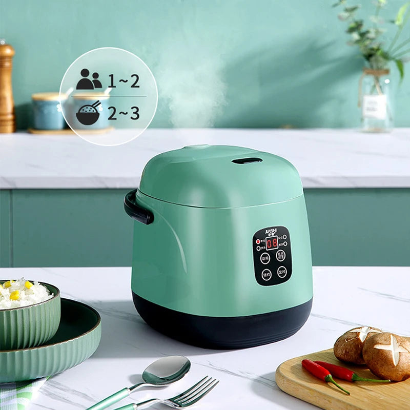 Mini Rice Cooker Multi-function Single Electric Rice Cooker Non-Stick Household Small Cooking Machine Make Porridge Soup EU Plug