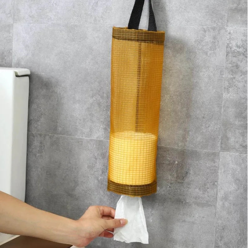 Wall-Mount Grocery Bag Holder