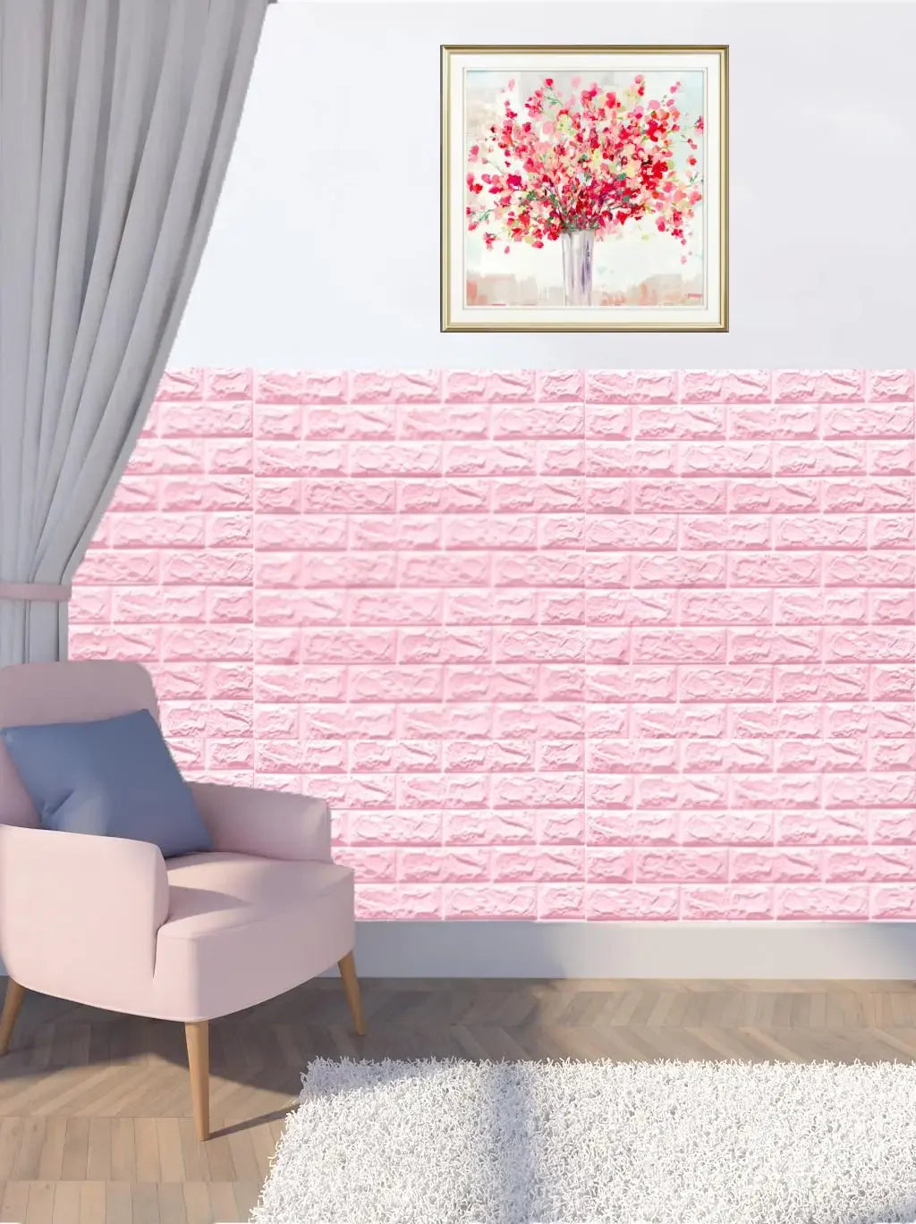 10Pcs 3D Brick Wall Stickers Decor Foam Waterproof Wall Covering Wallpaper for Kids LivingRoom DIY TV Background Wall Decoration