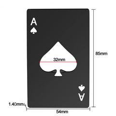 Poker-Shaped Bottle Opener