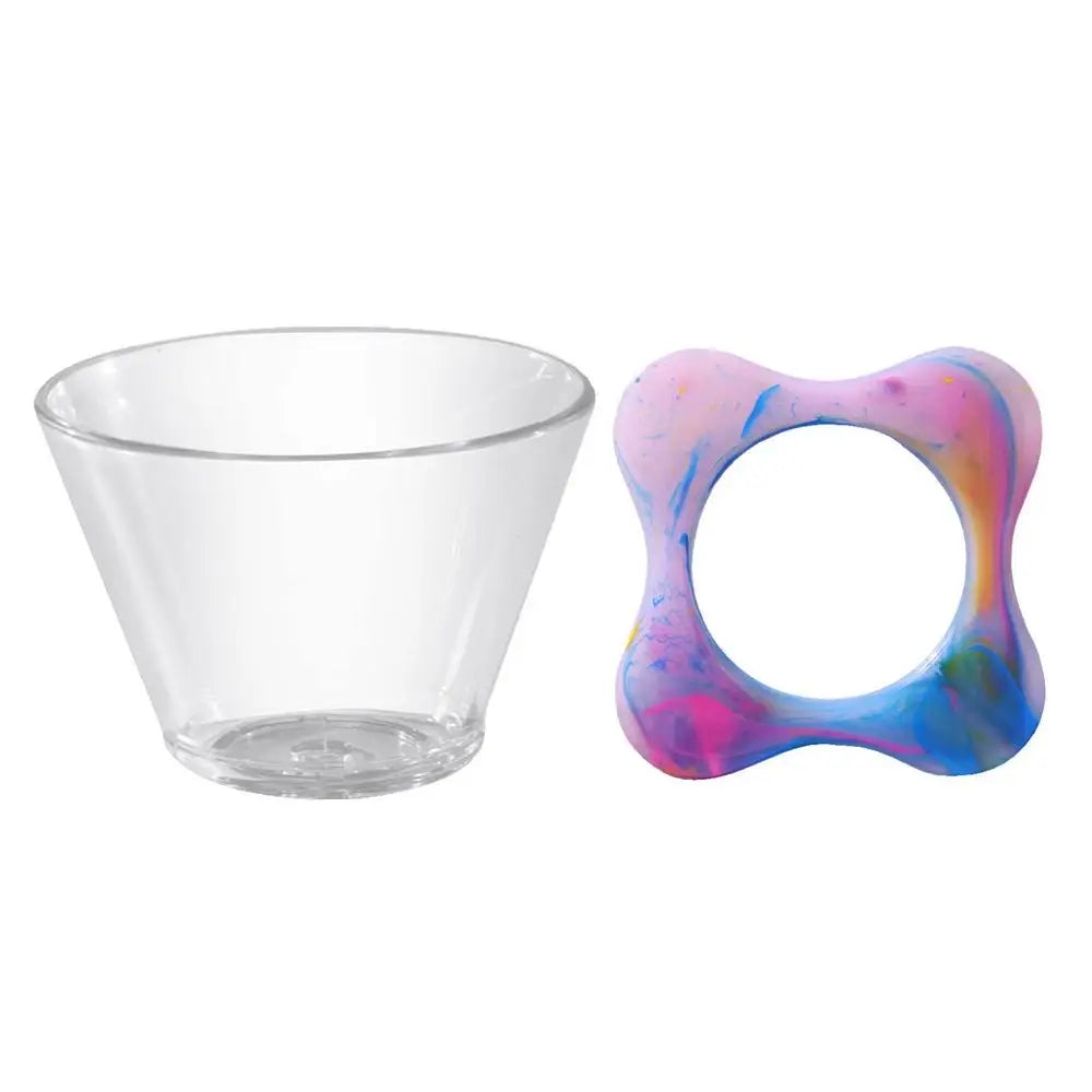 Resin Rainbow Portable Coffee Maker Pour Over Coffee Maker Coffee Dripper Brewer Glass Coffee Pot Decanter Home Coffee Filter