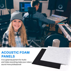 12 Pcs Acoustic Foam Panels,Soundproofing Panel Beveled Edge Sound Panels, Acoustic Treatment Used In Home&Offices Wall