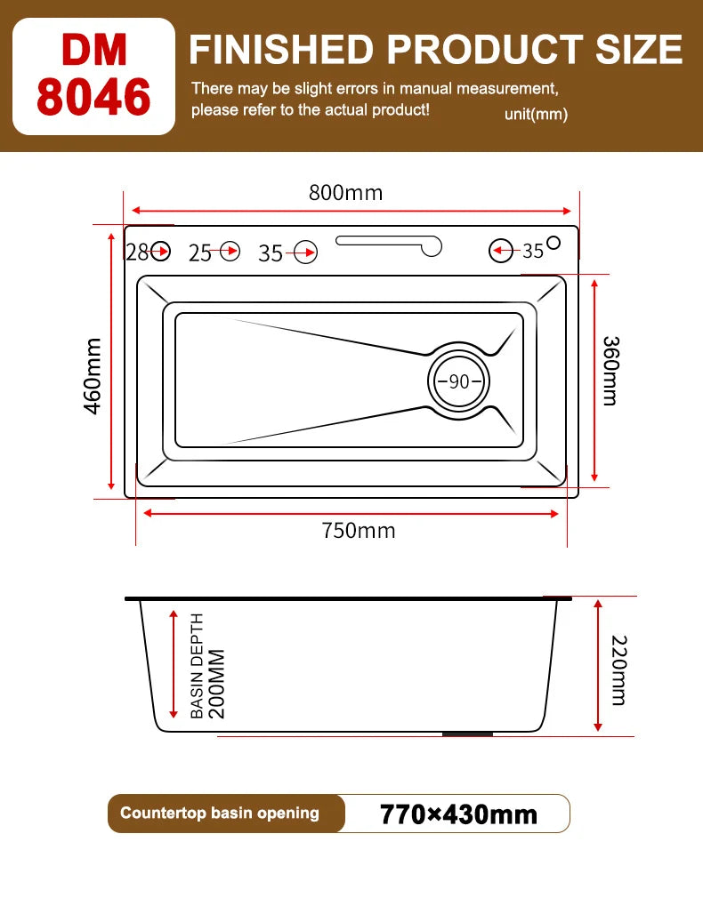 New Stainless Steel Kitchen Sink Embossed Large Single Slot With Waterfall Faucet Multifunctional Washbasin Above Counter