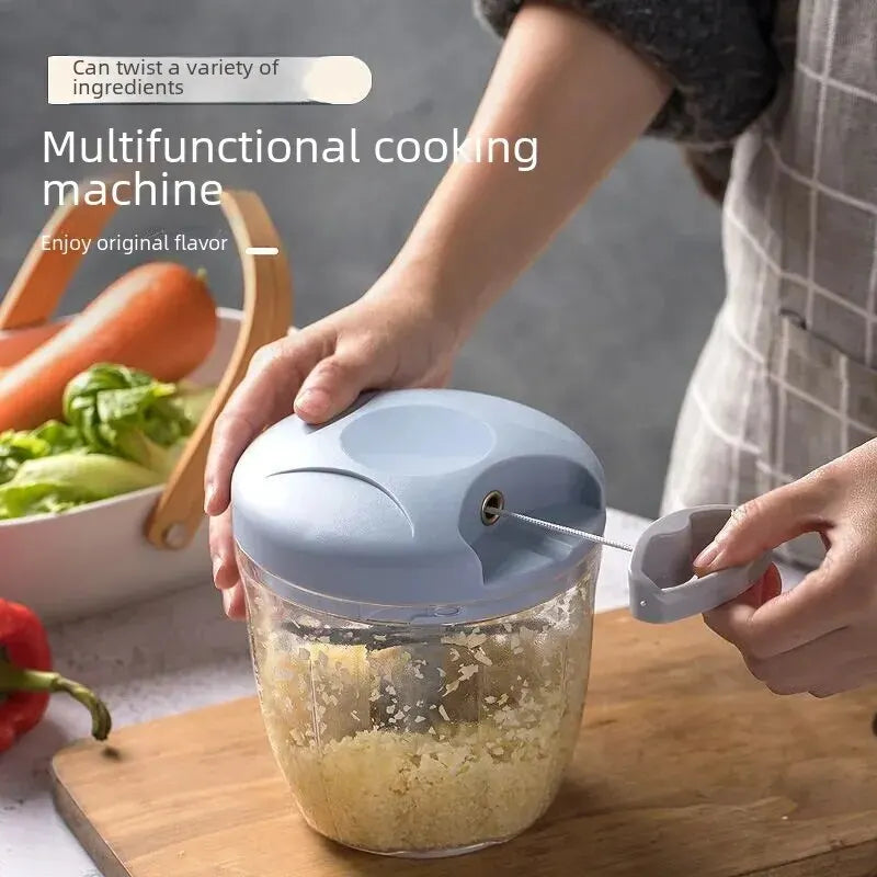 Home Kitchen Manual Ginger Grinder Garlic Mud Splasher Multifunctional Vegetable Cutter Handheld Meat Grinder Modern Minimalist