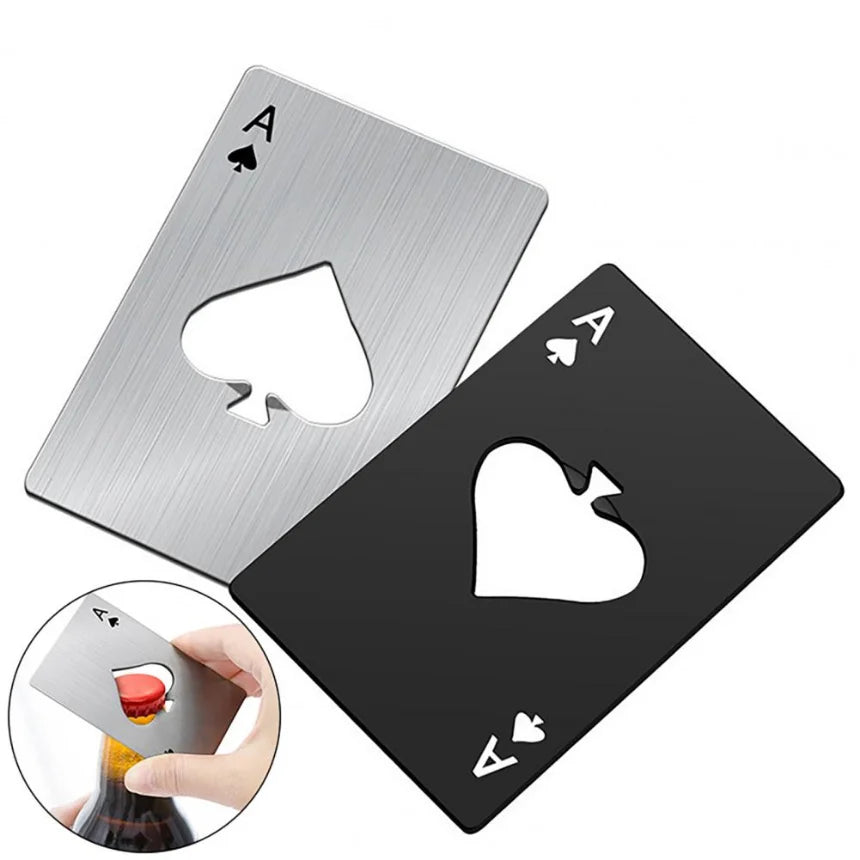 Poker-Shaped Bottle Opener