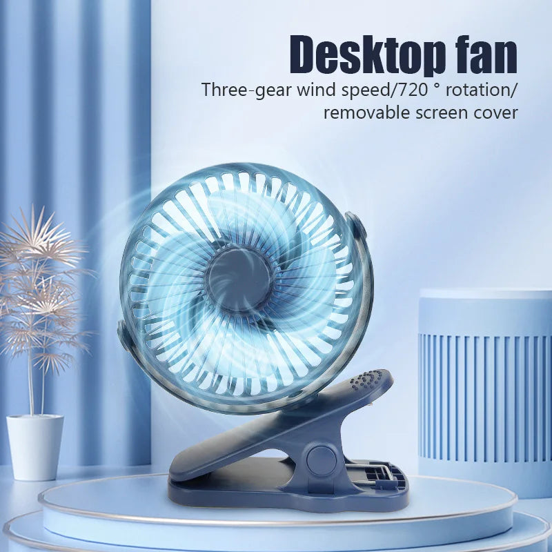 New Compact and Refreshing Portable Summer Essential Fan - Stay Cool and Comfortable Everywhere You Go! Ideal for Office, Librar