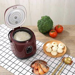 Mini Rice Cooker Multi-function Single Electric Rice Cooker Non-Stick Household Small Cooking Machine Make Porridge Soup EU Plug