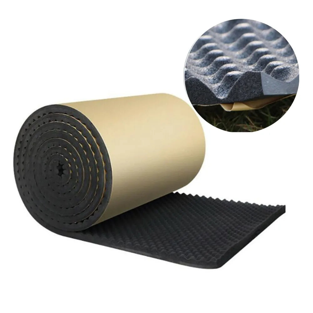 100x50cm Acoustic Foam Insulation Wall Self Adhesive Automobile Interior Accessories Heat Insulation Soundproof Dampening Pad