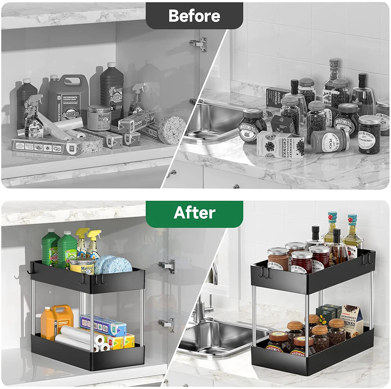 2-Tier Under Sink Storage Rack