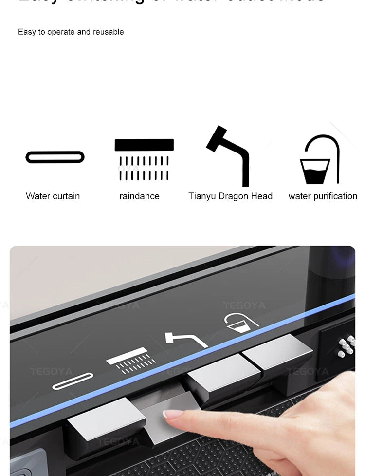 New Digital Display Waterfall Sink Stainless Steel Kitchen Sink Embossed Large Single Slot Wash Basin With Smartphone Holder