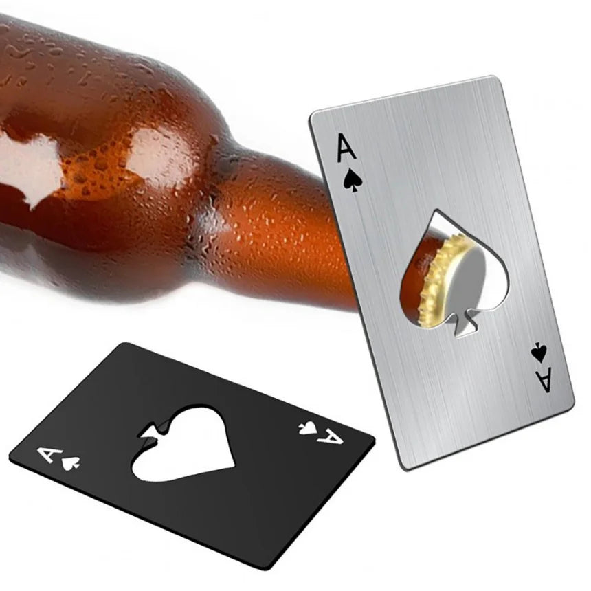 Poker-Shaped Bottle Opener