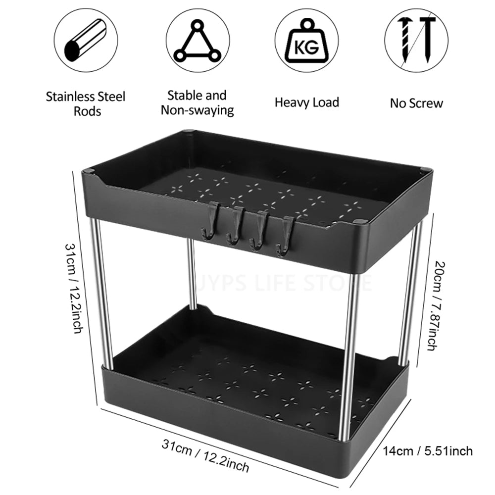 2-Tier Under Sink Storage Rack