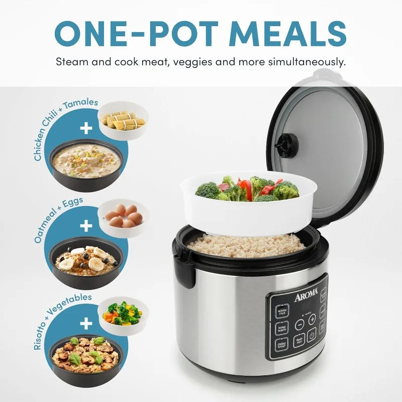 Home digital rice cooker, multiple cooking modes, stainless steel shell, everyone can cook delicious food, high-end rice cooker