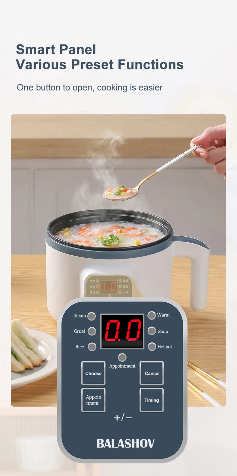 110V US Plug Electric Rice Cooker Multicooker Multifunction Pot Mini Hotpot Appliances for The Kitchen and Home Pots Offers