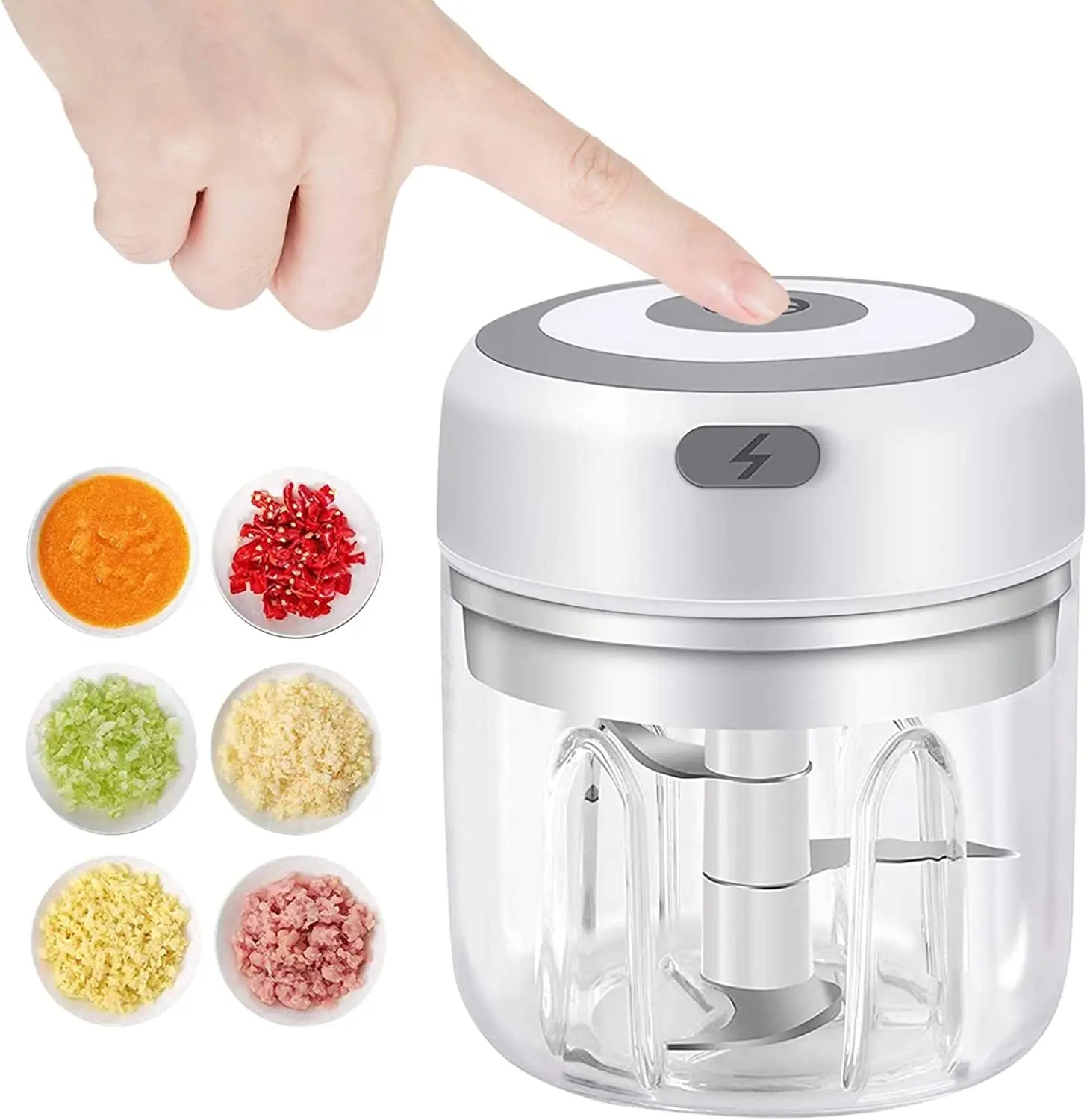 New Efficient, Handy, and Portable Multifunctional Mini USB Kitchen Food Chopper - Versatile Meat and Vegetables Grinder - Conve