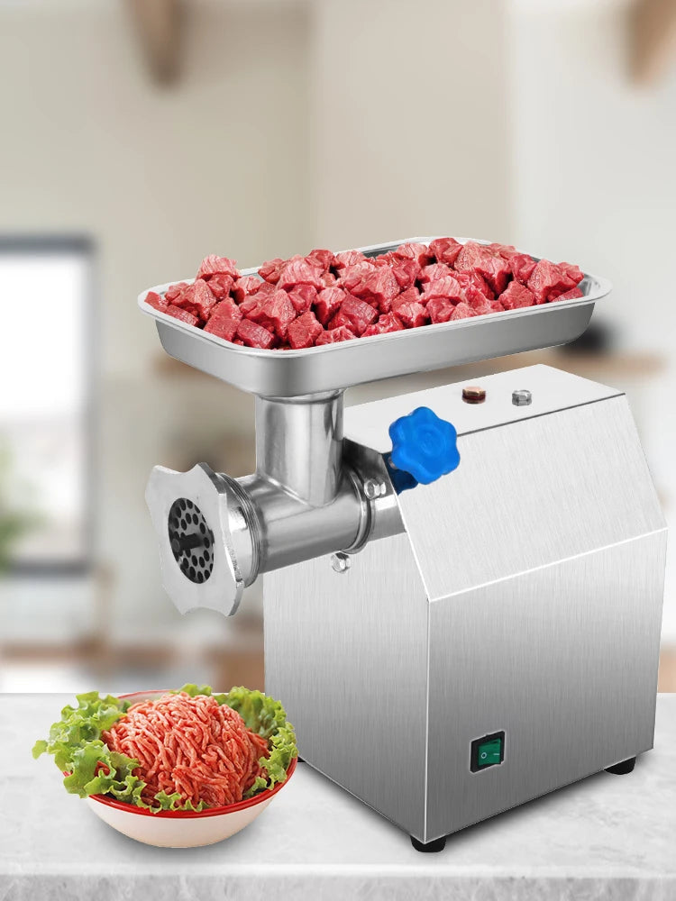 VEVOR 122Kg/H Heavy Duty Electric Meat Mincer Grinder  Max Powerful Home Portable Sausage Stuffer Meat Mincer Food Processor