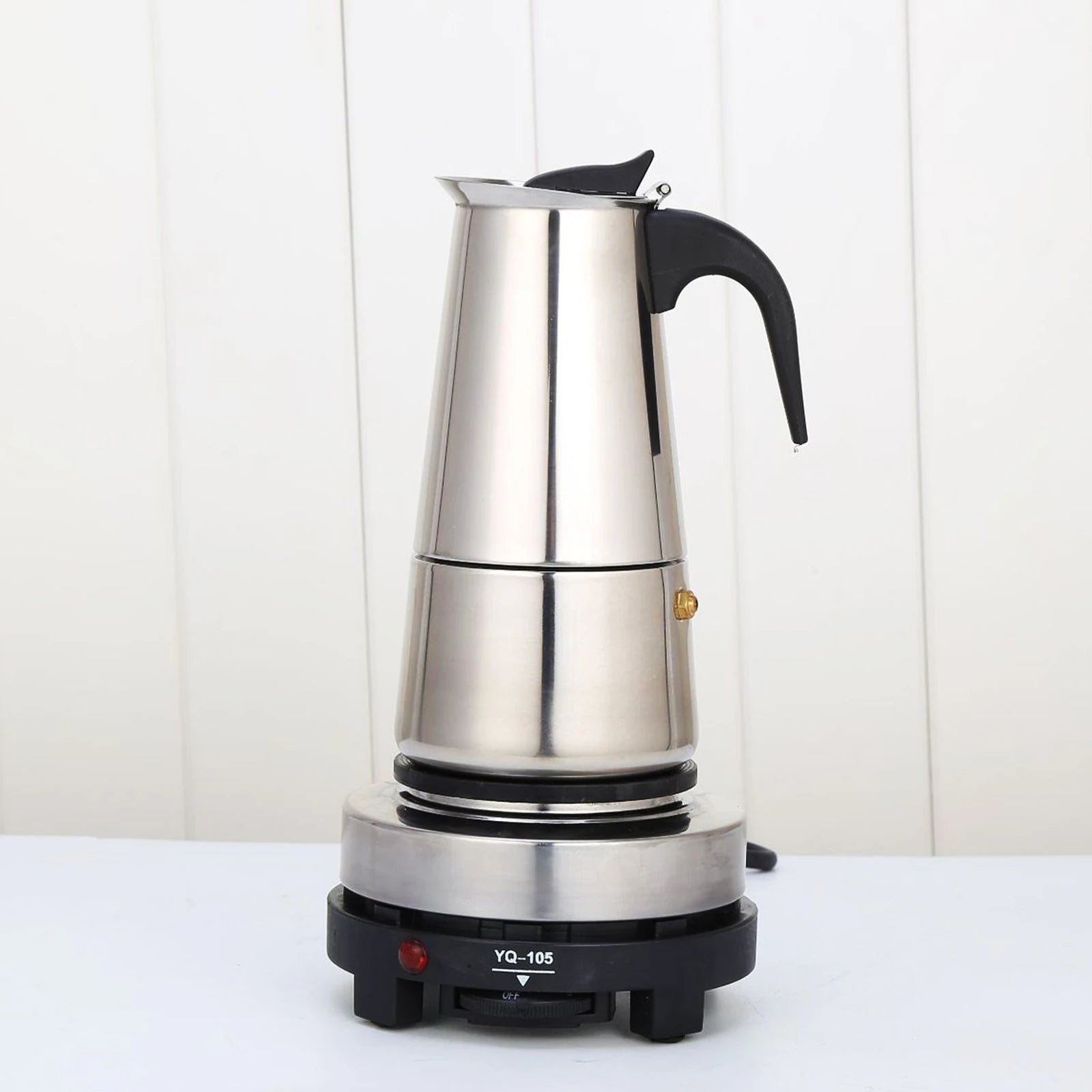 200/450ml Cups Coffee Maker Eatssode Mocha Percolator Pot With Stove Stainless Steel Mini Pot Kitchen Espresso Coffee Machines