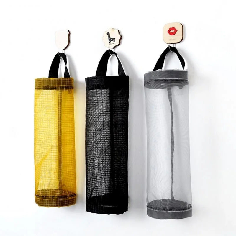 Wall-Mount Grocery Bag Holder