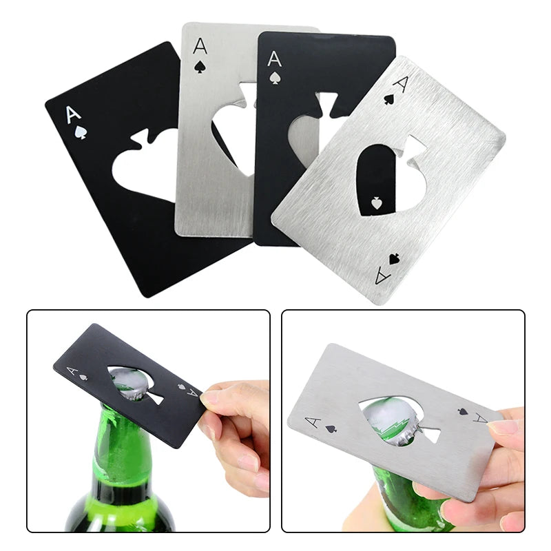 Poker-Shaped Bottle Opener