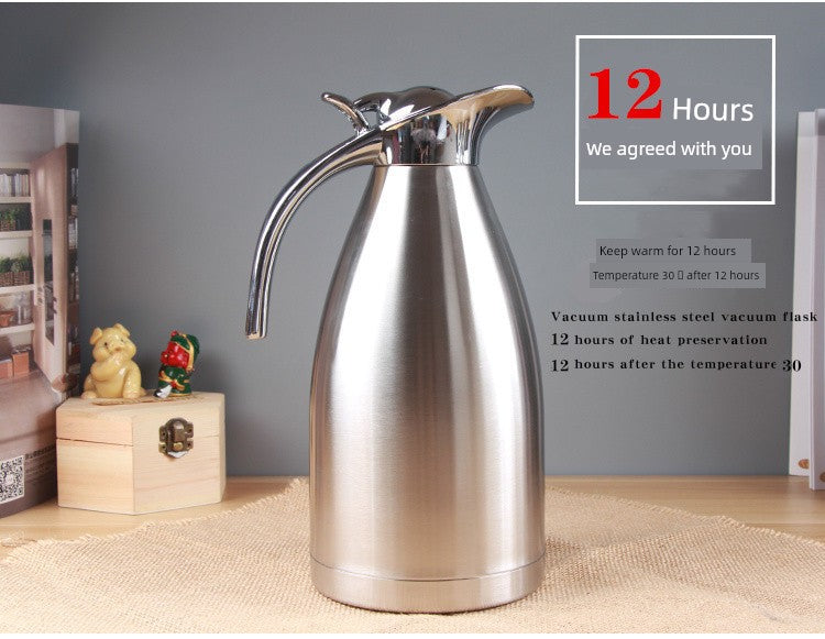 Stainless Steel 304 Thermos Vacuum Flask Household Thermos Warm the Bottle of Jug Commercial European-Style Large Capacity