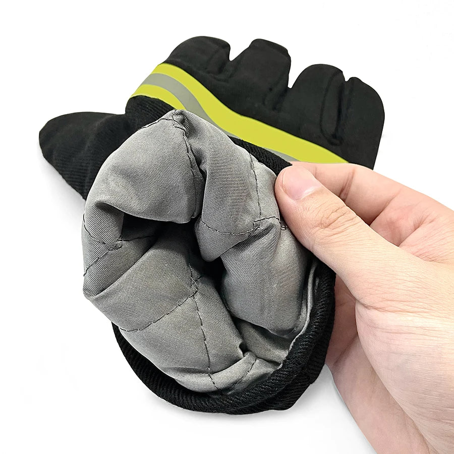 Fire Gloves Forest Fire Extinguishing Flame Retardant Emergency Rescue Reflective Strip High-Temperature Resistant Protective