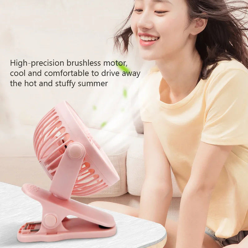 New Compact and Refreshing Portable Summer Essential Fan - Stay Cool and Comfortable Everywhere You Go! Ideal for Office, Librar