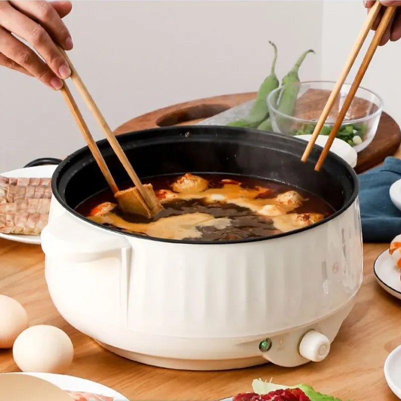 220V Multi Cookers Single/Double Layer Electric Pot 1-2 People Household Non-stick Pan Hot Pot Rice Cooker Cooking Appliances