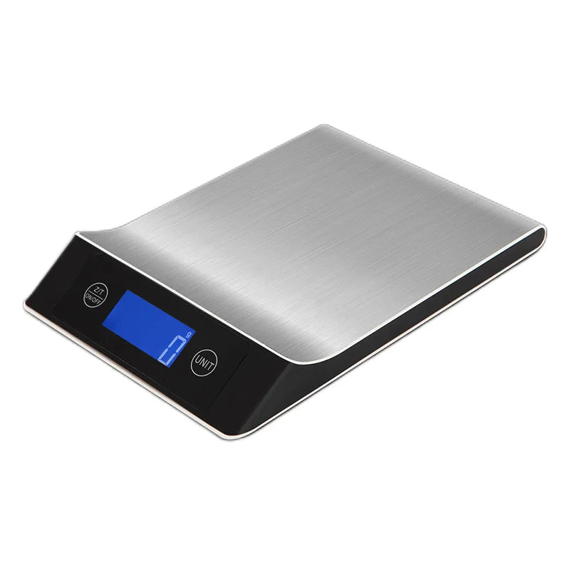 Kitchen Electronic Digital Scales 15Kg/1g Weighs Food Cooking Baking Coffee Balance Smart Stainless Steel Digital Scale Grams