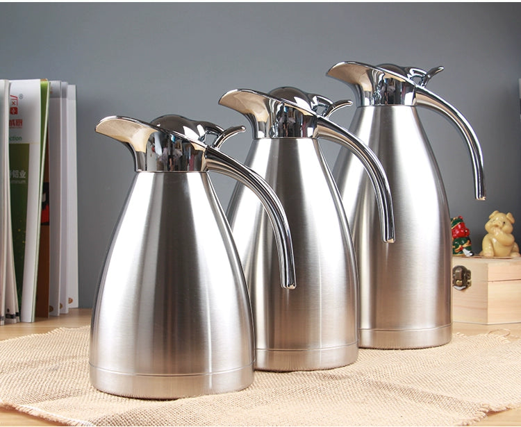 Stainless Steel 304 Thermos Vacuum Flask Household Thermos Warm the Bottle of Jug Commercial European-Style Large Capacity