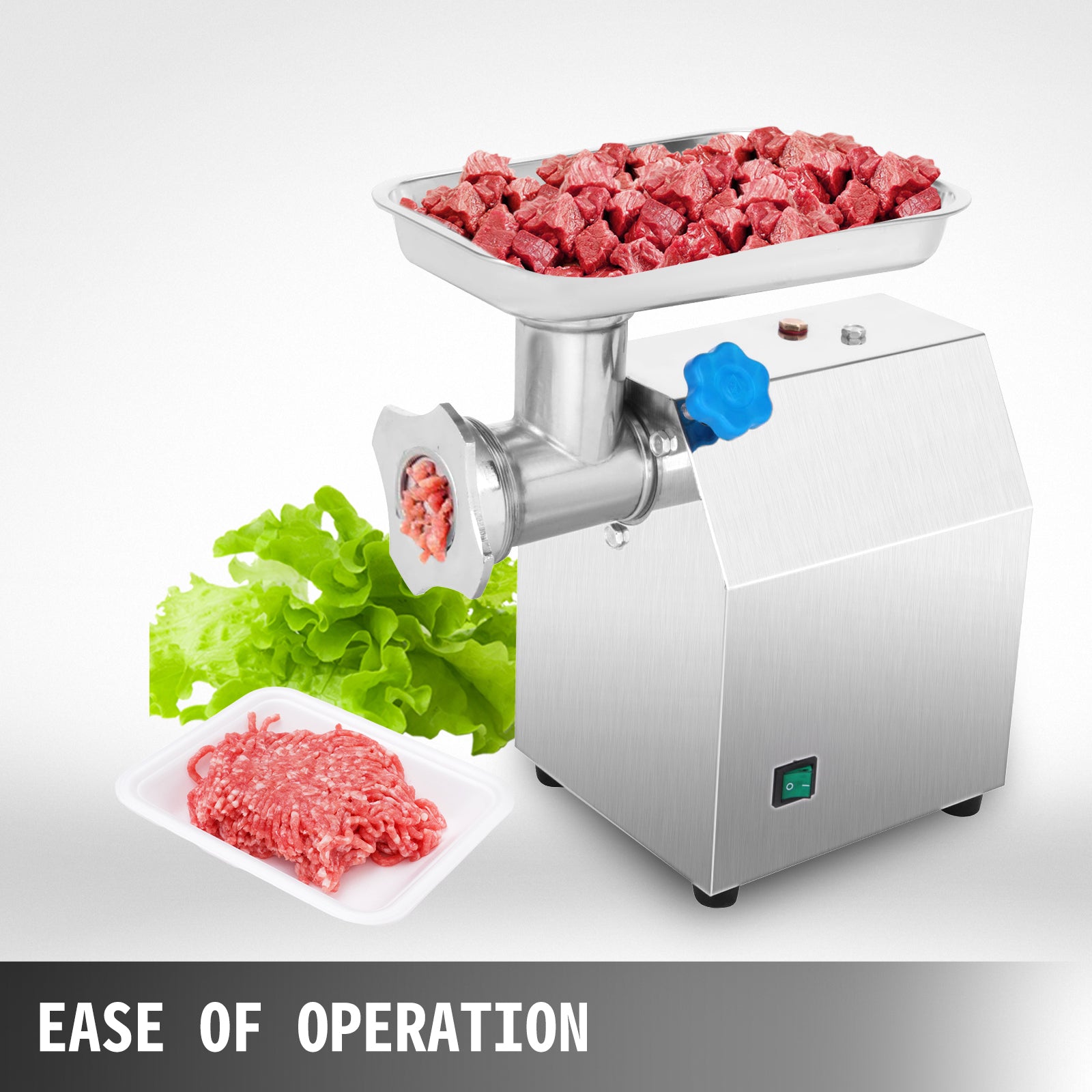 VEVOR 122Kg/H Heavy Duty Electric Meat Mincer Grinder  Max Powerful Home Portable Sausage Stuffer Meat Mincer Food Processor