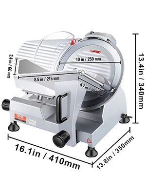 VEVOR Meat Slicer 200W/240W/320W/340W Electric Deli Food Slicer Adjustable Thickness for Commercial and Home Use Cut Meat Cheese